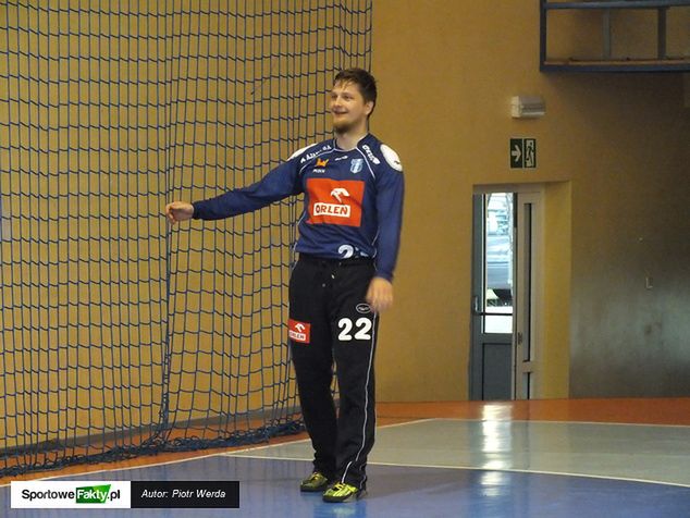 Cezary Marciniak na treningu z Nielbą Wągrowiec