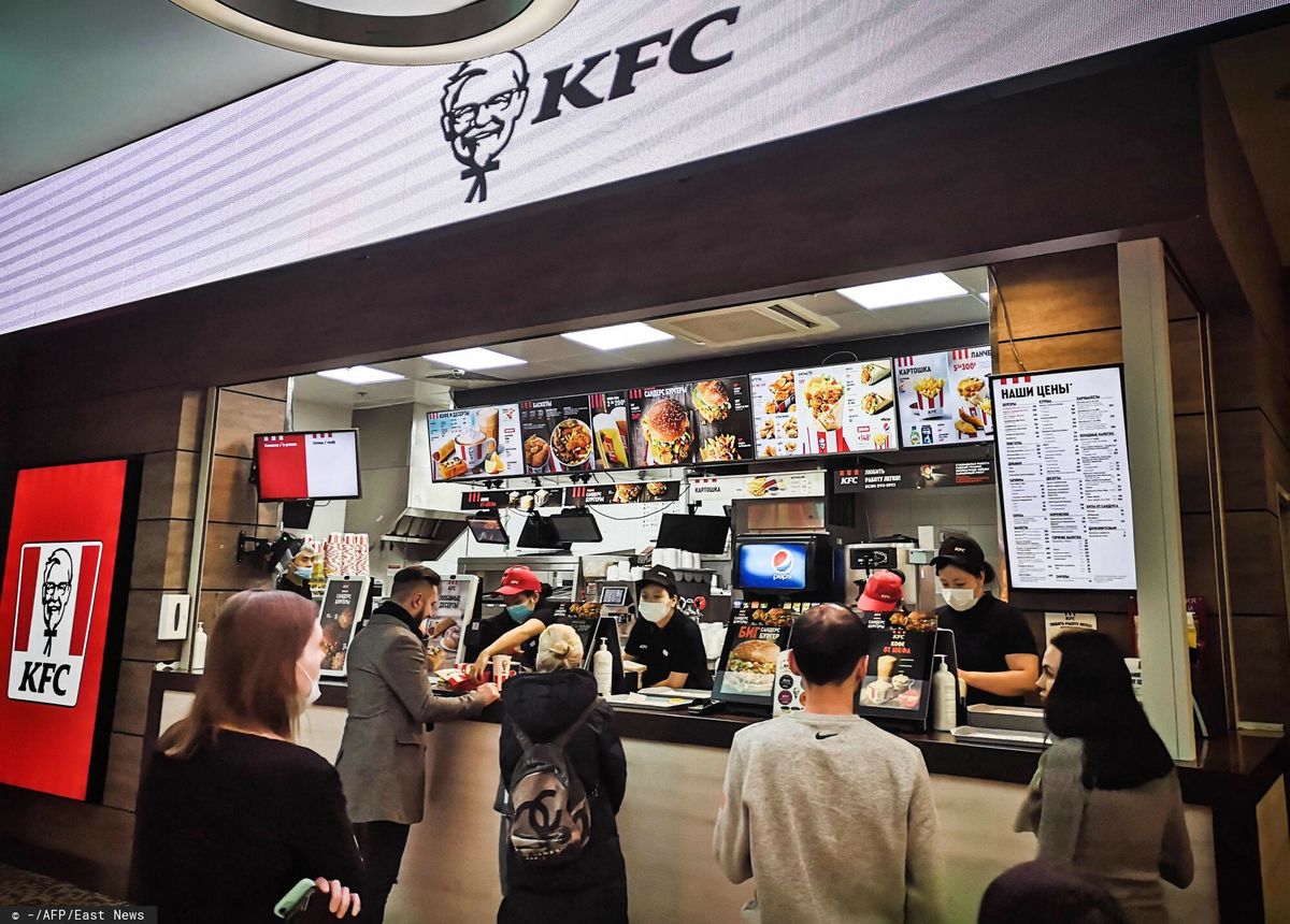 Restauracja KFC w jednej z moskiewskich galerii handlowych 