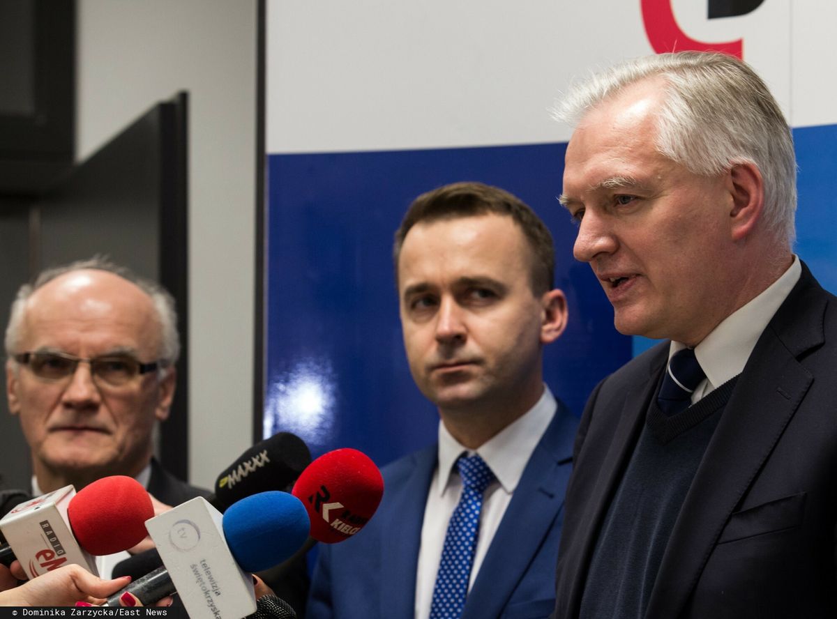 Skonfliktowani politycy Porozumienia: minister Michał Cieślak i wicepremier Jarosław Gowin