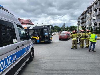 Kolizja na Strzeleckiej. Kierowca autobusu nie ustąpił pierwszeństwa