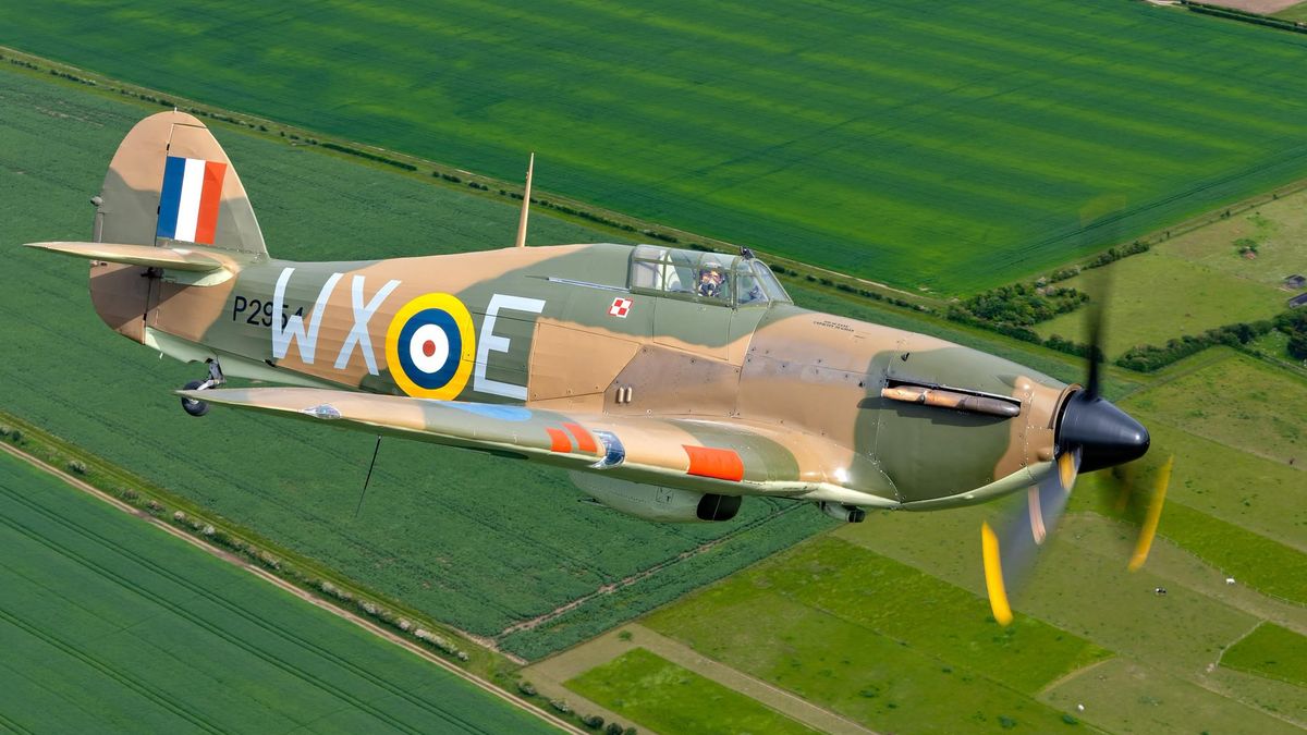 Hawker Hurricane G-HURI zapowiedź festynu w Pile