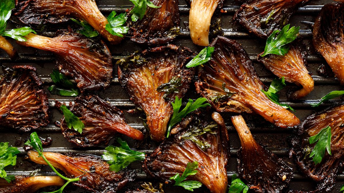 Boczniaki z natką pietruszki