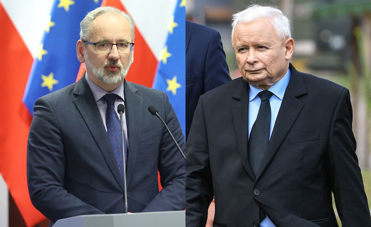 Adam Niedzielski i Jarosław Kaczyński 
