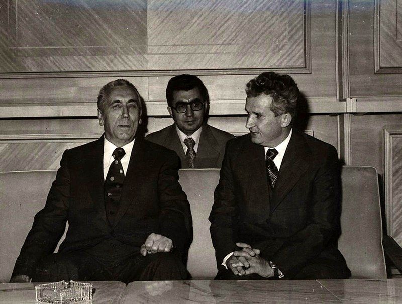 Edward Gierek i Nicolae Ceaușescu w 1976 r.