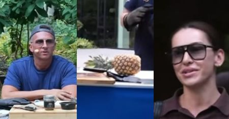 Żona Mateusza Borka GASI GO przed kamerami po jego słowach, że "je więcej od niego". "Ananasa to dla MĘŻA" (WIDEO)