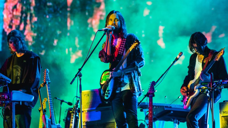 Parker performing in 2019 at Flow Festival, Tame Impala