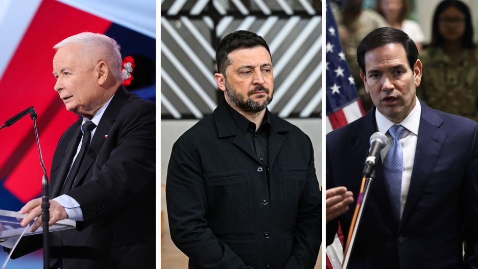 Jarosław Kaczyński, Wołodymyr Zełenski, Marco Rubio