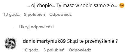 Daniel Martyniuk wdał się w pyskówkę z internautami
