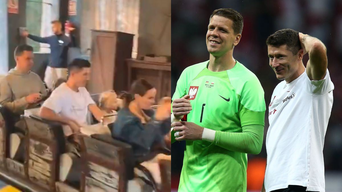 Lewandowski i Szczęsny spędzają razem czas w parku rozrywki
