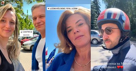 Gwiazdy protestują na marszu: Borys Szyc, Michał i Aleksandra Żebrowscy, Barbara Kurdej-Szatan... (ZDJĘCIA)