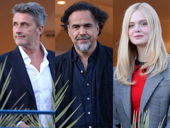 Szarmancki Paweł Pawlikowski dowcipkuje z Elle Fanning podczas spotkania jury festiwalu Cannes