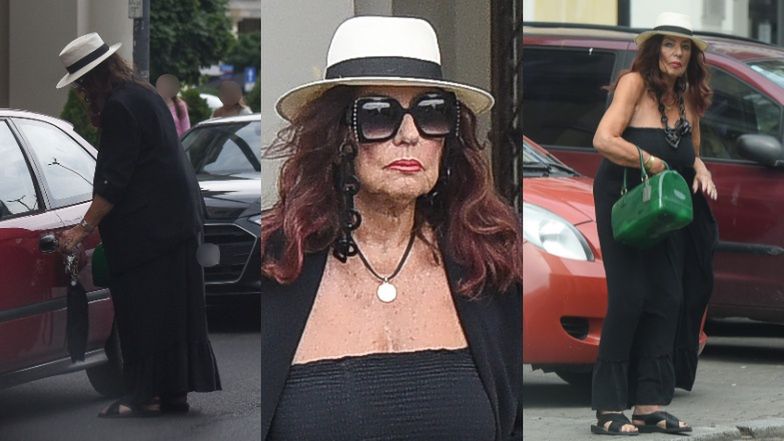 Agnieszka Fitkau-Perepeczko parkuje w niedozwolonym miejscu i znika w restauracji