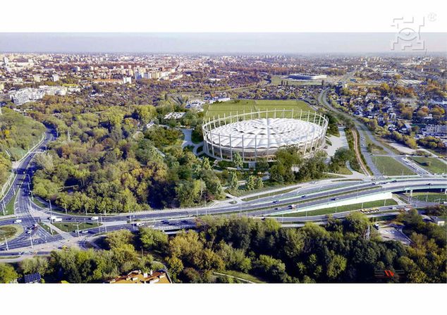 Wizualizacja nowego stadionu w Lublinie /Stadion Wielofunkcyjny w Lublinie / 2022 © UM Lublin / Kavoo Invest, SWP Construction