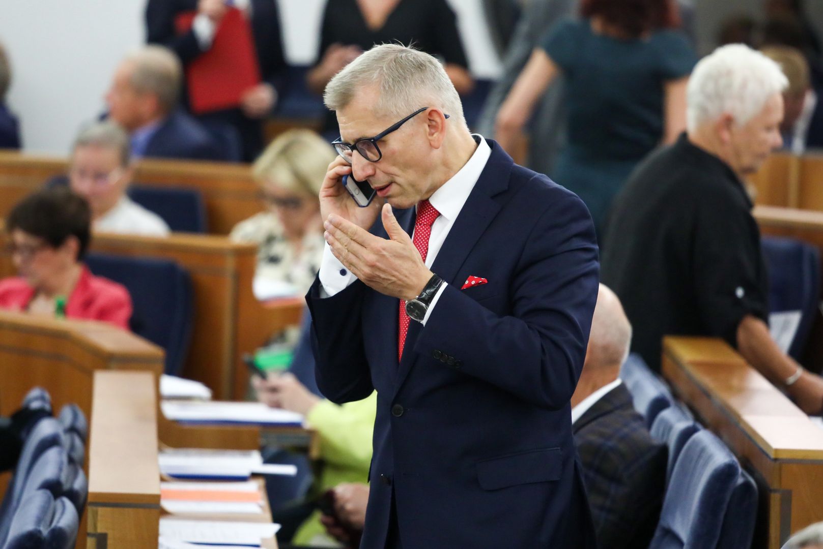 Atak na biuro senatora Kwiatkowskiego. Napastnik wyciągnął nóż