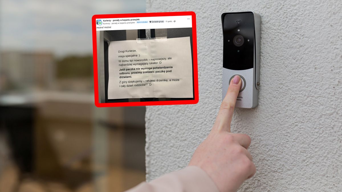 Karteczka czekała na kuriera.