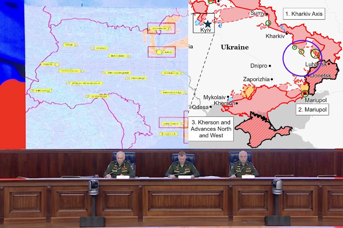 Wschodnia część Ukrainy to teraz najważniejsze pole bitwy - twierdzą analitycy wojskowi. Obrońcom Donbasu grozi okrążenie