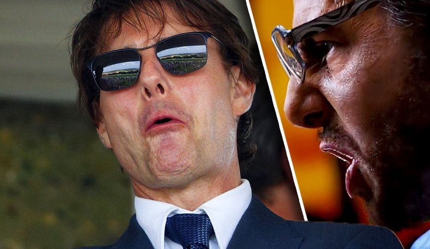 Tom Cruise i jego filmowe alter ego, producent filmowy Les Grossman ("Tropic Thunder")