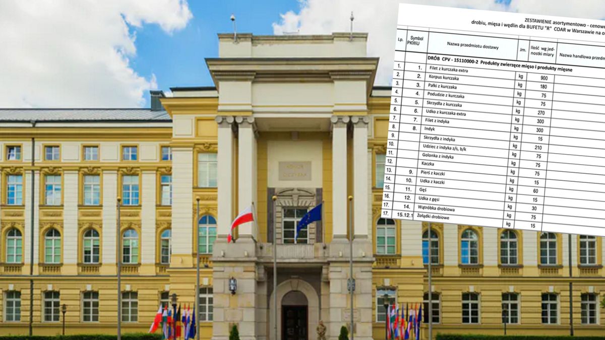 Zamówienie do bufetu obsługującego państwowych VIP-ów opiewa na 9 ton mięsa. To kontrakt na dwa lata.