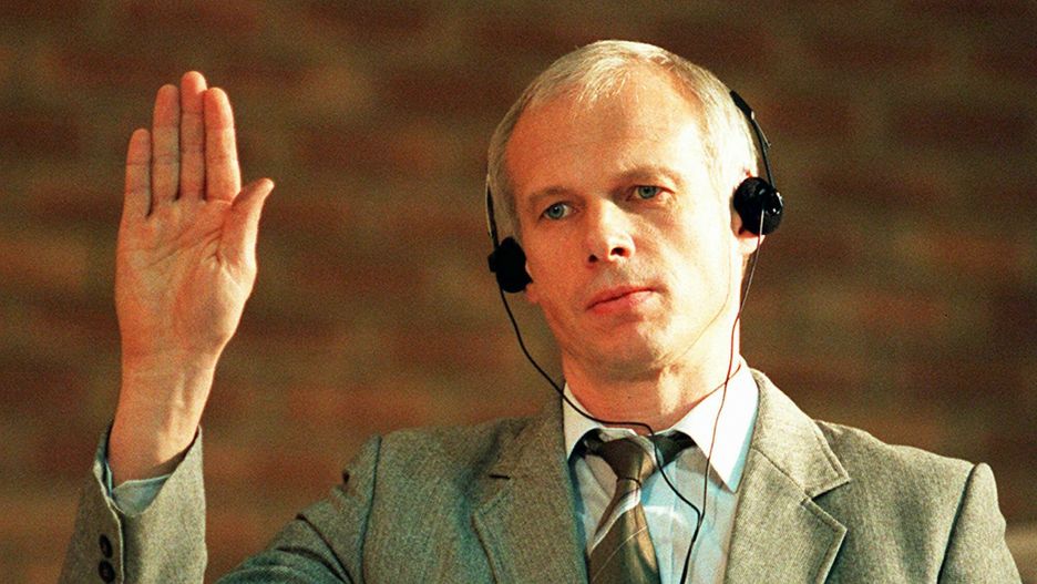 arch29
FILE - In this Monday Nov. 24, 1997 file photo, Polish immigrant and convicted killer, Janusz Walus, is sworn in during a Truth and Reconcilliation Commission hearing in Mamelodi, Pretoria, South Africa. South Africa has renounced the citizenship of Walus, the man who killed anti-apartheid leader Chris Hani in 1993. (AP Photo / Cobus Bodenstein, File)
Cobus Bodenstein