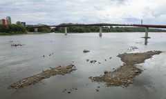 We wtorek o godz. 15 odnotowano tu najniższy w historii poziom Wisły