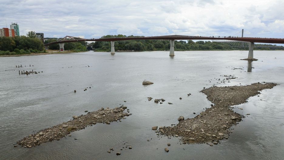Najniższy stan Wisły w historii pomiarów