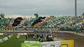 Oprawa kibiców Falubazu podczas meczu z Unią Leszno (2010)