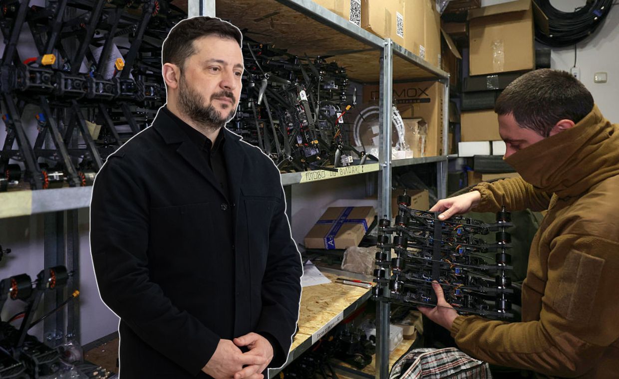 Zełenski wymienił kraje, z którymi produkuje drony. Na liście nie ma Polski