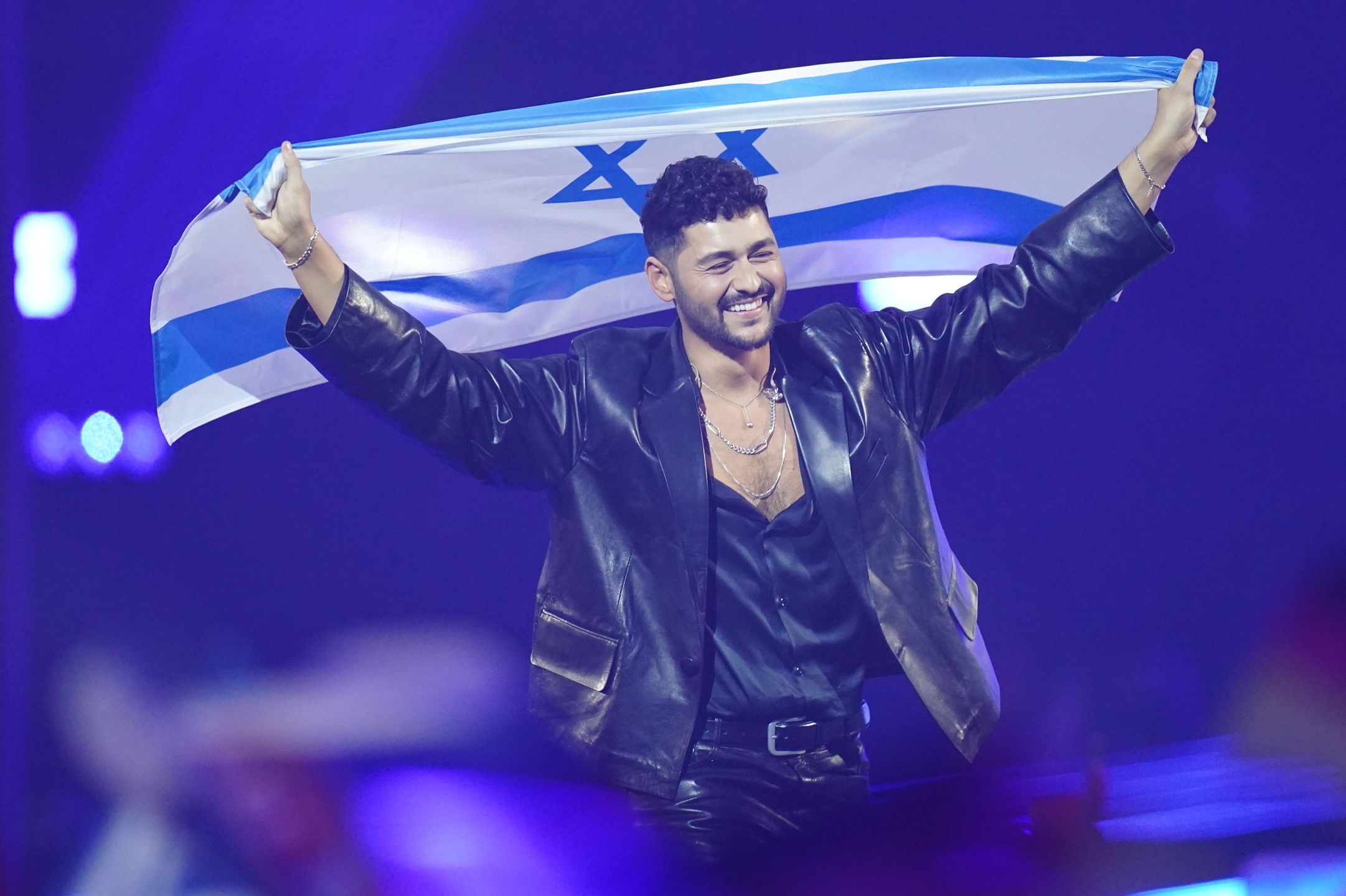 Noam Bettan representing Israel, during the grand final for the Eurovision Song Contest in the Wiener Stadthalle in Vienna, Austria. Picture date: Saturday May 16, 2026. (Photo by Ian West/PA Images via Getty Images)