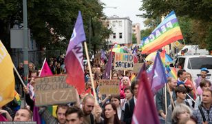 Spłonęła tęczowa flaga, były wyzwiska. Trzeci Marsz Równości w Opolu