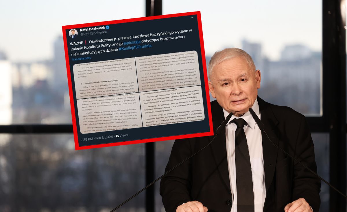 Jarosław Kaczyński twierdzi, że rząd przygotowuje "zamach na TK"