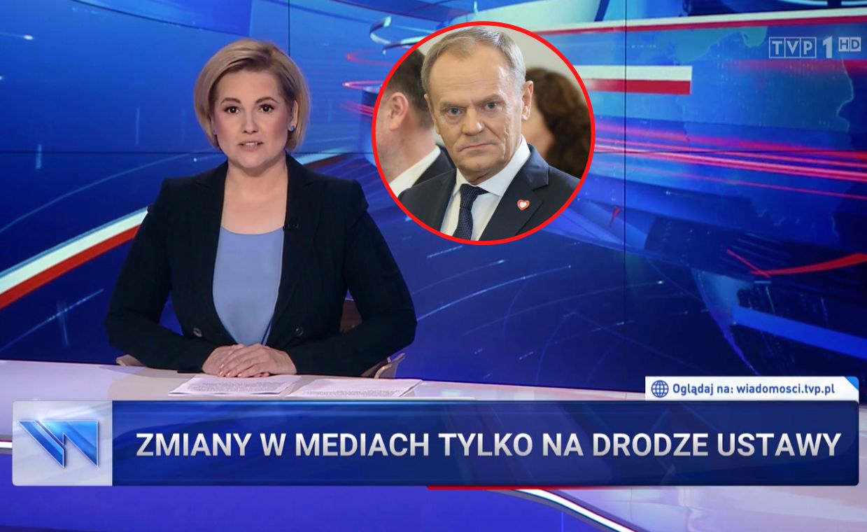 Kuriozalny materiał "Wiadomości". "Jubileusz Tuska w TVP"