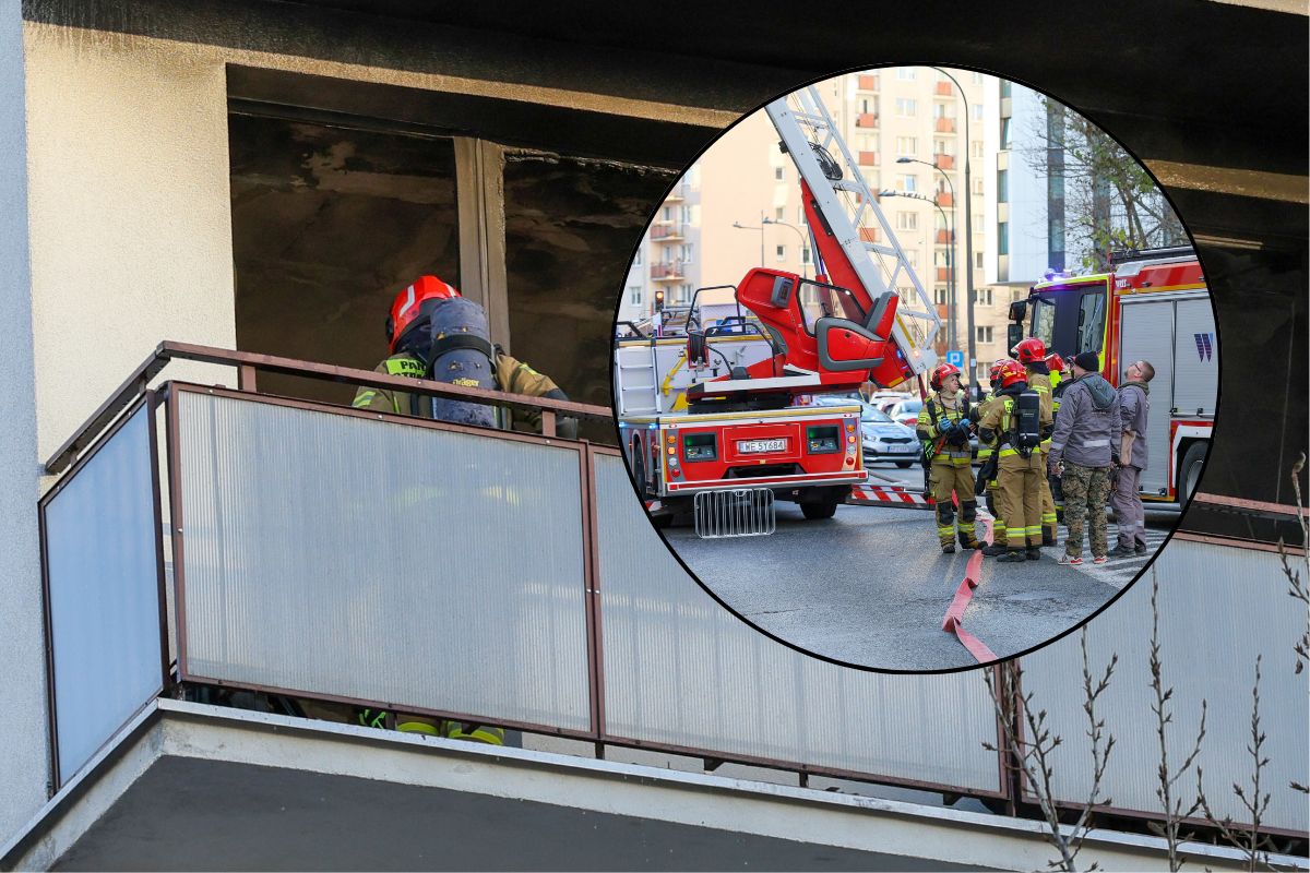 Pożar na Złotej w Warszawie. Nieoficjalna przyczyna jest znana