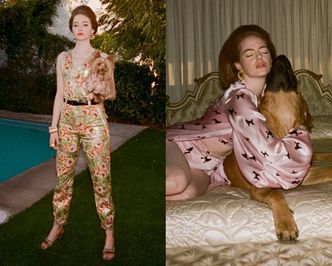 Emma Stone pozuje z psami w niepokojącej sesji dla "W Magazine"