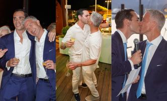 Tak na swoim weselu balował Ralf Schumacher. Nie potrafił się oderwać od świeżo upieczonego męża (ZDJĘCIA)