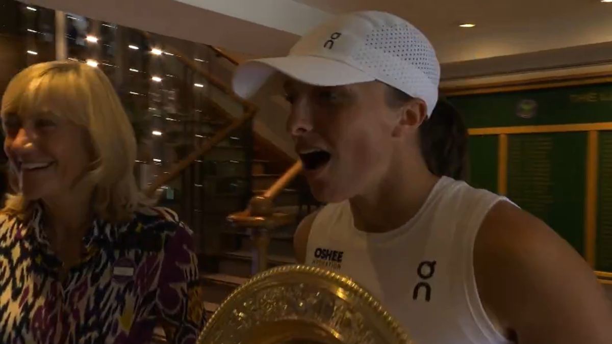 Twitter / Wimbledon / Reakcja Igi Świątek
