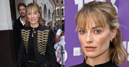 Margot Robbie w militarnym wydaniu MASZERUJE na premierę sztuki w Londynie. Zachwycająca? (ZDJĘCIA)