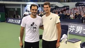 Federer wspomina trening z Hurkaczem w Szanghaju. "Przepraszał mnie po każdym błędzie"