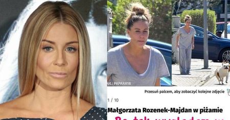 Małgorzata Rozenek z DYSTANSEM komentuje zdjęcia paparazzi w dezabilu: "Tak wyglądam w spodniach Radzia"