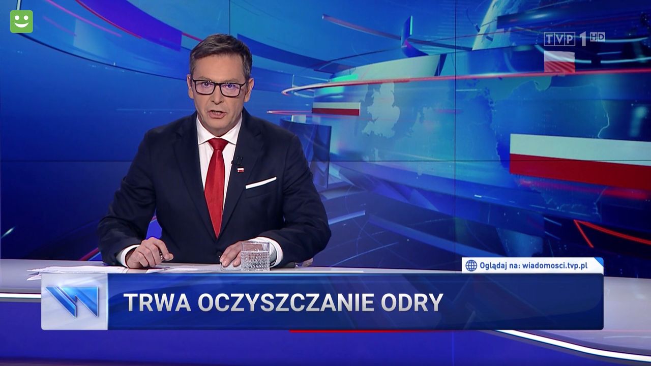 Wiadomości TVP o sytuacji na Odrze. Większość czasu poświęcono opozycji