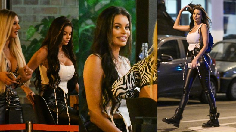 Justyna Gradek i Magdalena Lubacz imprezują nocą