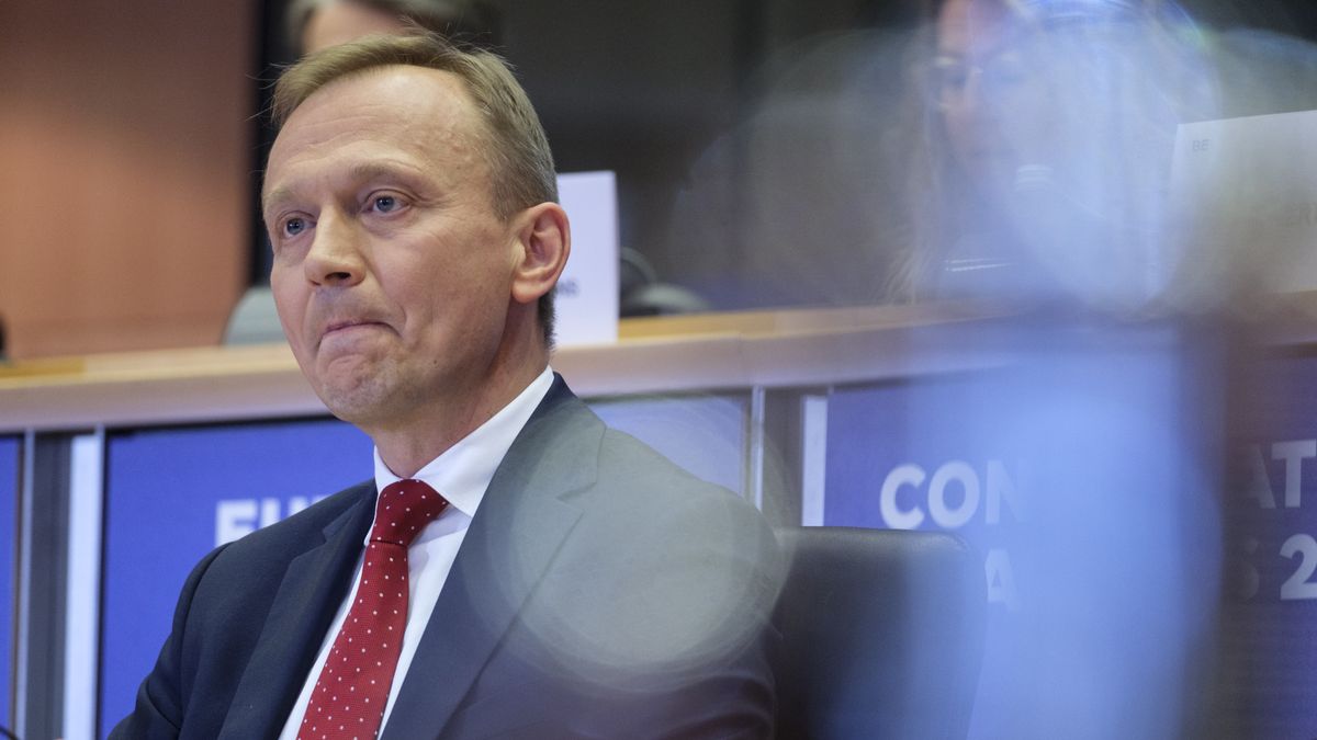 BRUSSELS, BELGIUM - NOVEMBER 7: CD Commissioner for Budget, Anti-Fraud and Public Administration Piotr Serafin attends a hearing in the European Parliament on November 7, 2024 in Brussels, Belgium. Commissioners-designate appear in public hearings at the European Parliament. After that, the Commission as a whole is approved in a single vote of consent by the Parliament. (Photo by Thierry Monasse/Getty Images)