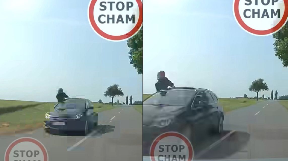 Niecodzienne nagranie z woj. łódzkiego