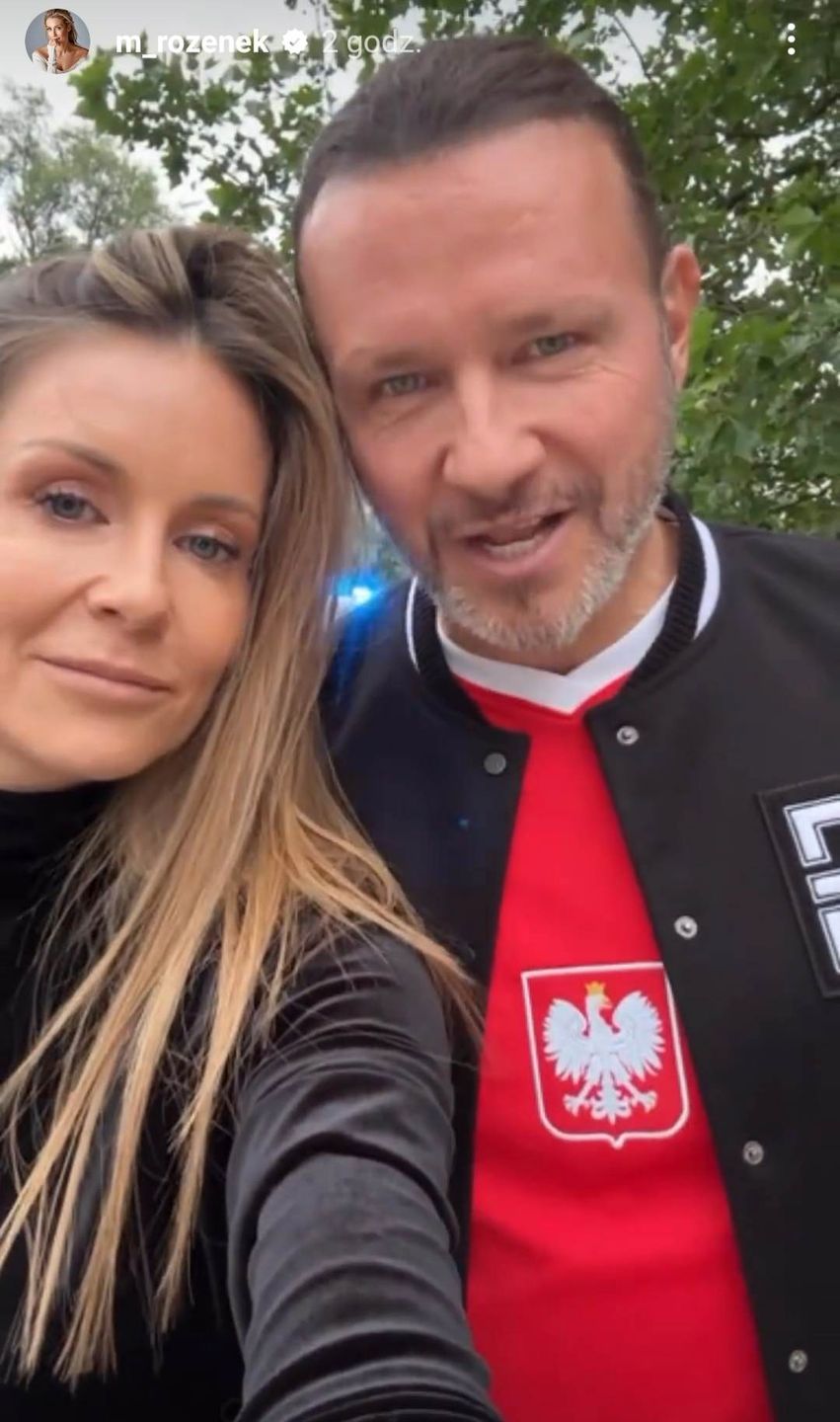 Małgorzata Rozenek na meczu