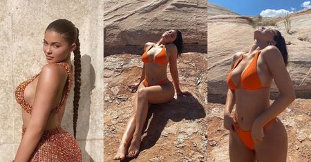 Zwinna jak jaszczurka Kylie Jenner kusząco ociera się o skały na kolejnych wakacjach (ZDJĘCIA)