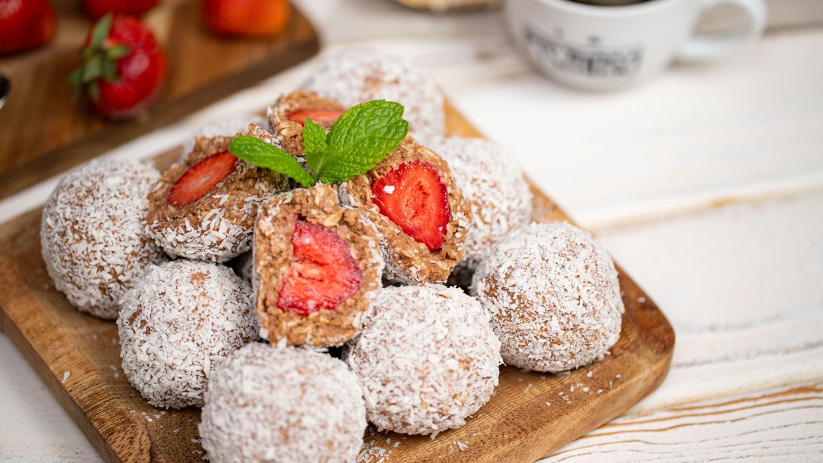 Czekoladowo-kokosowe kulki z niespodzianką