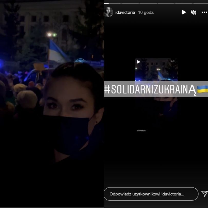 Znani protestują pod ambasadą Rosji w Warszawie