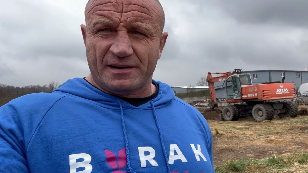 Pudzianowski na budowie