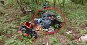 Koszmarne odkrycie w lesie. Znaleźli worek foliowy. "Buldog lub mops"