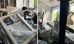 Biura niemieckich mediów w ruinie po ataku na Kijów