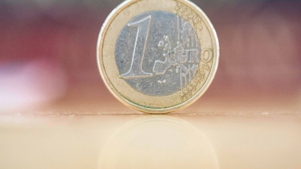 One Euro Coin, stacked money on euro coins and banknotes in the background. Euro coins are portraying the value and a map of Europe, but each country in the eurozone has its own design on the obverse in Thessaloniki, Greece, on April 15, 2020. The currency is managed by the European Central Bank (ECB) of EU. (Photo Illustration by Nicolas Economou/NurPhoto via Getty Images)